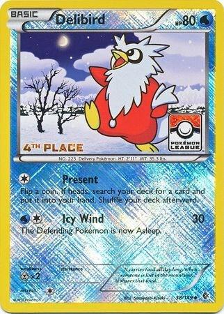 Boundaries Crossed Delibird [4th-Place-League] Pokémon card